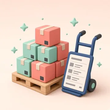 Een klei-doos met een factuur en een handdruk tussen twee figuurtjes.
